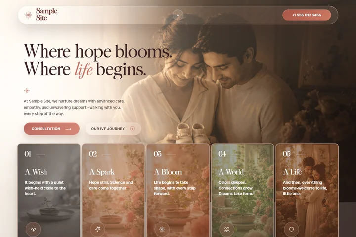 IVF Clinic Demo website thumbnail